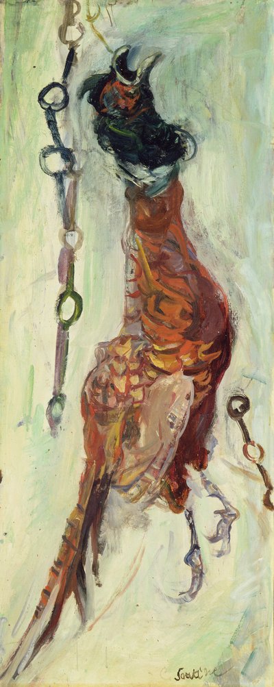 Bażant wiszący, ok. 1925-30 (olej na płótnie) autorstwa Chaim Soutine