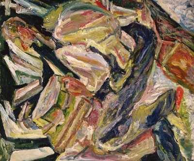 Homme Assis, ok. 1920-29 (olej na płótnie) autorstwa Chaim Soutine