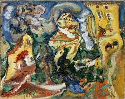 Wieś, ok. 1923 r. autorstwa Chaim Soutine