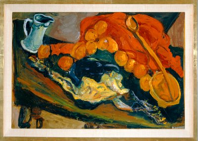Nature morte au morceau de viande crue - martwa natura z kawałkiem surowego mięsa ... (obraz na płótnie) autorstwa Chaim Soutine