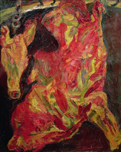 Bok wołowiny i głowy cielęcej, 1925 autorstwa Chaim Soutine