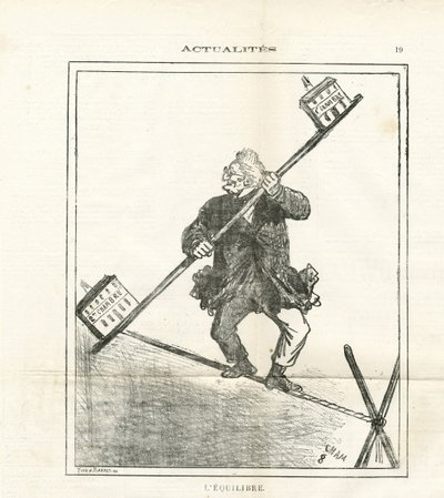 Ilustracja Chama (1819-1879) w Le Charivari autorstwa Amédée de Noé