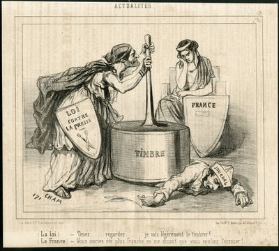 Ilustracja Chama (1819-1879) w Le Charivari autorstwa Amédée de Noé