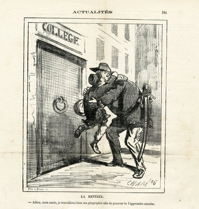 Ilustracja Chama (1819-1879) w Le Charivari autorstwa Amédée de Noé