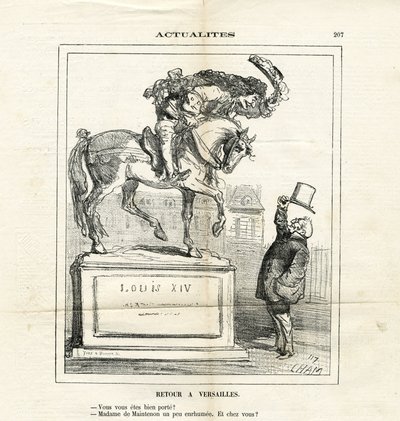 Ilustracja Chama (1819-1879) w Le Charivari autorstwa Amédée de Noé