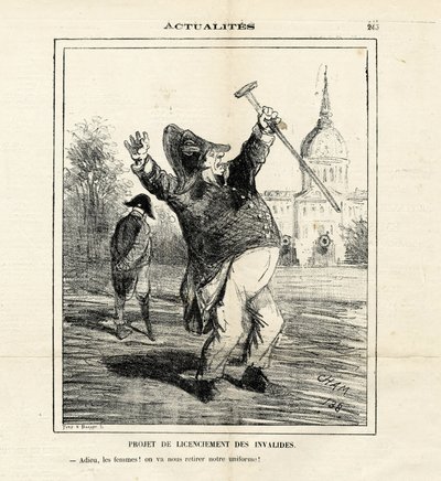 Ilustracja Chama (1819-1879) w Le Charivari autorstwa Amédée de Noé