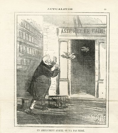 Ilustracja Chama (1819-1879) w Le Charivari autorstwa Amédée de Noé