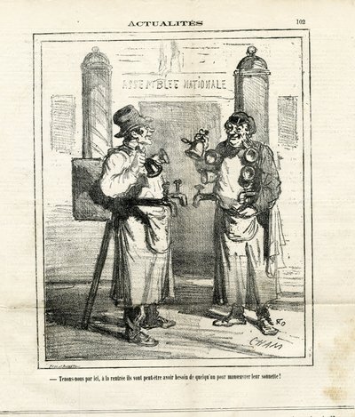 Ilustracja Chama (1819-1879) w Le Charivari autorstwa Amédée de Noé