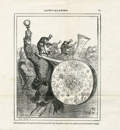 Ilustracja Chama (1819-1879) w Le Charivari autorstwa Amédée de Noé