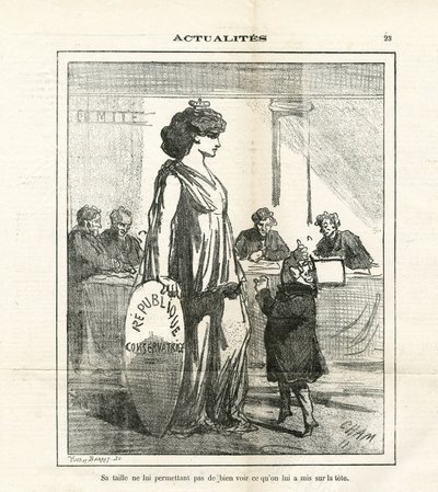 Ilustracja Chama (1819-1879) w Le Charivari autorstwa Amédée de Noé