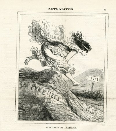 Ilustracja Chama (1819-1879) w Le Charivari autorstwa Amédée de Noé
