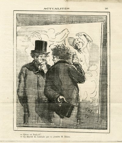 Ilustracja Chama (1819-1879) w Le Charivari autorstwa Amédée de Noé