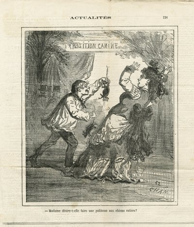 Ilustracja Chama (1819-1879) w The Charivari autorstwa Amédée de Noé