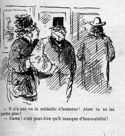 Karykatura o uznaniu malarzy Salonu z 1879 r. autorstwa Amédée de Noé