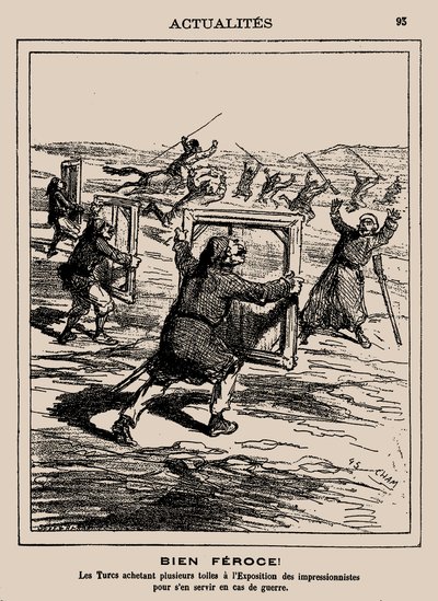 Srogi! Turcy kupują kilka prac na wystawie impresjonistów..., 1877. autorstwa Cham