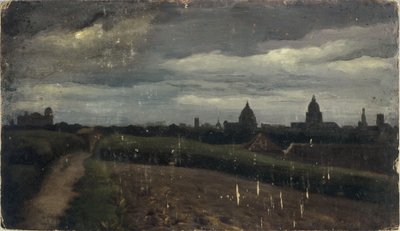 Widok ogólny Paryża z Gobelinów autorstwa Charles Emile Cuisin