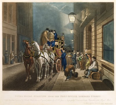 Royal Mails zaczynając od poczty, Lombard Street autorstwa Charles Hunt