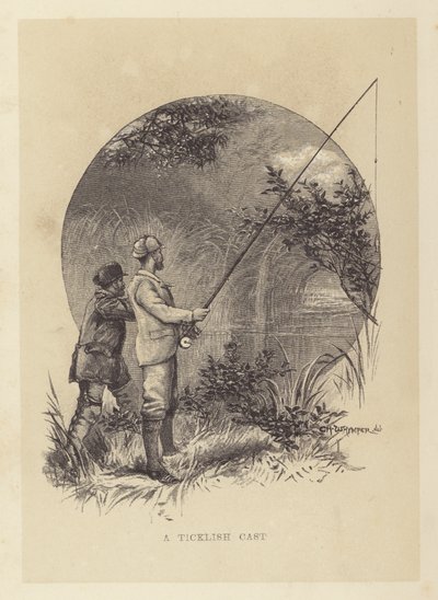 Wędkarstwo: łaskotka obsada (lito) autorstwa Charles (after) Whymper