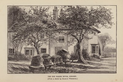 The Old Manor House, Scrooby (litografia) autorstwa Charles (after) Whymper