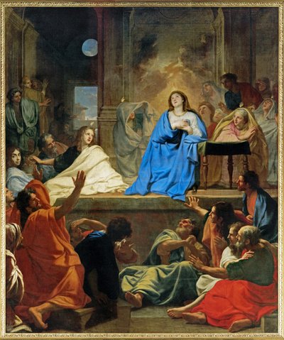 La descente du Saint Esprit - Zstąpienie Ducha Świętego ... autorstwa Charles (attr. to) Le Brun