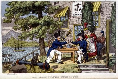 The Navy Tavern, Gibraltar, płyta z „Przygody Johnny