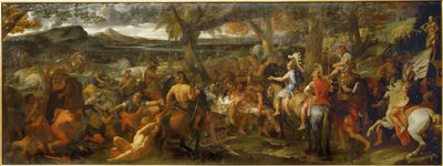 Alexandre et Porus - Aleksander Wielki i Porus, król Indii ... autorstwa Charles (studio of ) Le Brun