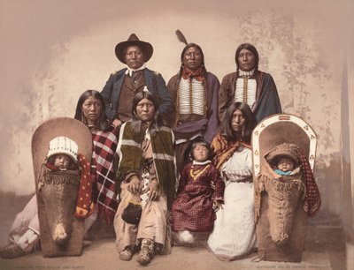 Ute Chief Severo i rodzina autorstwa Charles A. Nast, Detroit Photographic Company