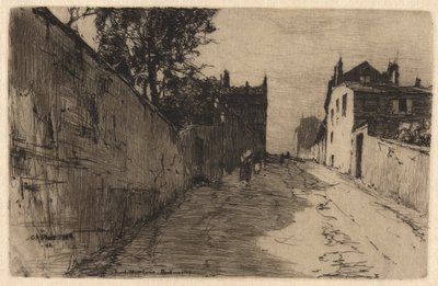 Rue de MontCenis, Montmartre autorstwa Charles A. Platt