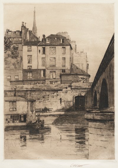 Quai des Orfèvres, Paryż, 1886. autorstwa Charles Adams Platt