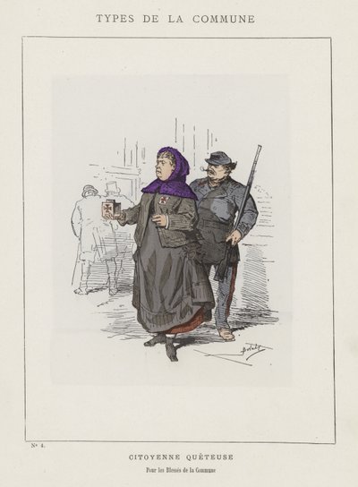 Obywatel żebrak, za rannych gminy autorstwa Charles Albert d Arnoux Bertall