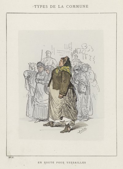 W drodze do Wersalu autorstwa Charles Albert d Arnoux Bertall