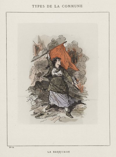 Barykada autorstwa Charles Albert d Arnoux Bertall