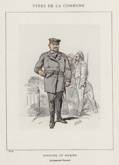 Oficer marynarki, dowódca Durassier autorstwa Charles Albert d Arnoux Bertall