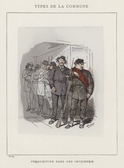 Szukaj w drukarni autorstwa Charles Albert d Arnoux Bertall