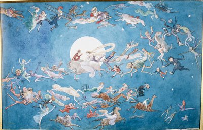Taniec dookoła księżyca autorstwa Charles Altamont Doyle