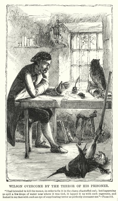 Wilson ogarnięty przerażeniem więźnia (rycina) autorstwa Charles Altamont Doyle