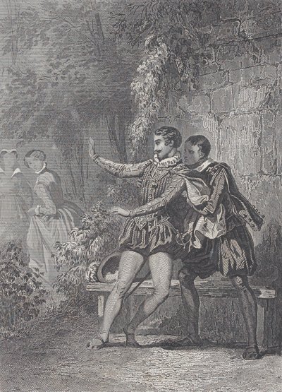Pani Monsoreau La Dame de Monsoreau, 1830-73. autorstwa Charles Amedee Colin