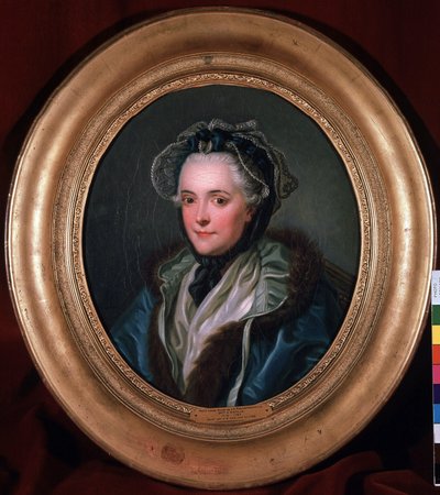Portret Marie-Louise-Nicole (Marie Louise Nicole), księżnej Enville (Anville) (1716-1797). Obraz Charlesa Amedee Philippe van Loo (1719-1795) autorstwa Charles Amedee Philippe van Loo