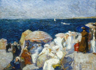 Na plaży w Dieppe; Na plaży, Dieppe, 1907 autorstwa Charles Andre Fridit