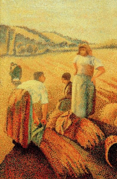 Na polach autorstwa Charles Angrand