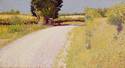 Ścieżka na wsi, ok. 1886 r. (olej na płótnie) autorstwa Charles Angrand