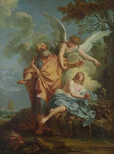 Abraham składający ofiarę autorstwa Charles Antoine Coypel