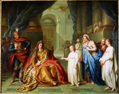 Atalia i Jehoasz, 1741. autorstwa Charles Antoine Coypel
