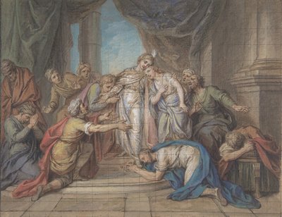 Józef Uznany przez braci, XVIII wiek. autorstwa Charles Antoine Coypel