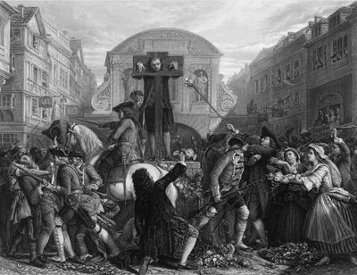 Daniel Defoe pod pręgierzem autorstwa Charles Armytage