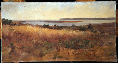 Point Loma z Logan Heights autorstwa Charles Arthur Fries