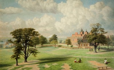 Aston Hall z parku, 1891. autorstwa Charles Ashmore