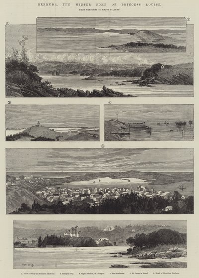 Bermudy, Zimowy Dom Księżniczki Luizy autorstwa Charles Auguste Loye