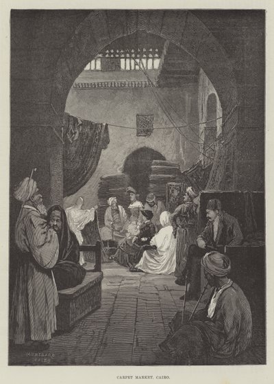 Targ dywanów, Kair autorstwa Charles Auguste Loye