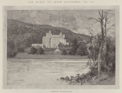 Castlewellan, dom i jezioro autorstwa Charles Auguste Loye